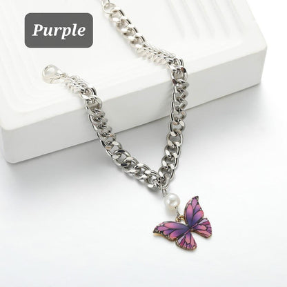 Butterfly Silver Chain