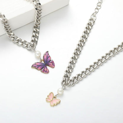 Butterfly Silver Chain