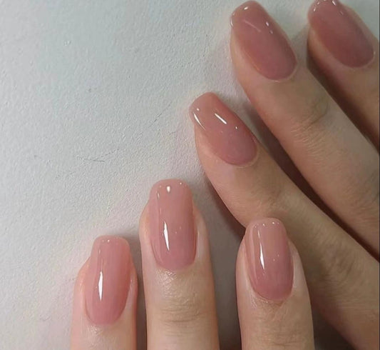 Light Pink Short Nail Set