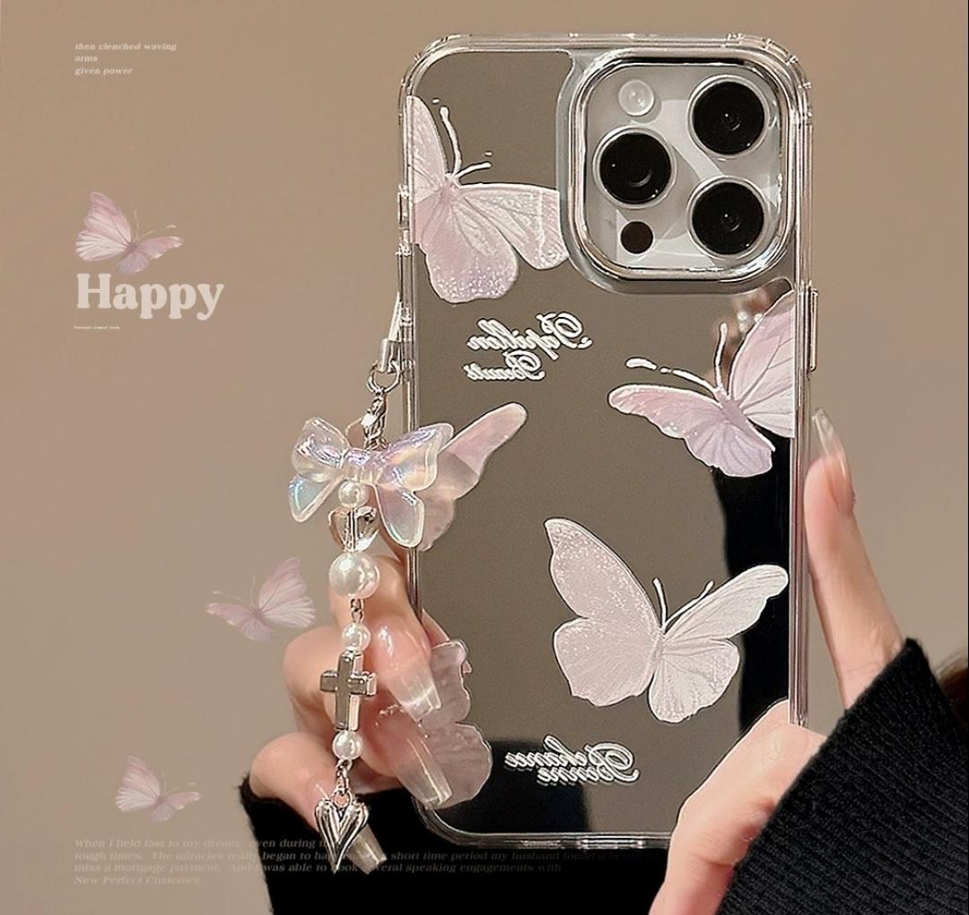 Iphone Butterfly Mirror Case