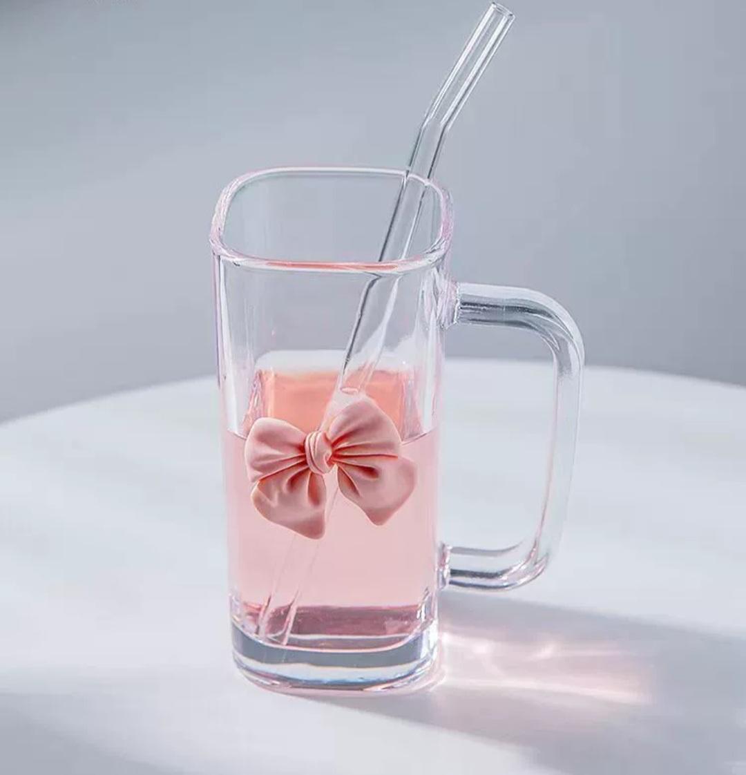 Pink Bow Water Bottle 400ml